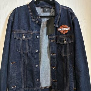 Harley-Davidson Men's Dark Blue Denim Jacket
